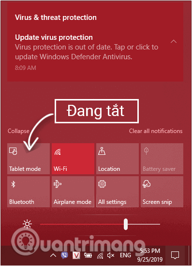 Aktiver/deaktiver tablettilstand på Windows 10