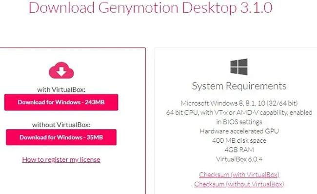 Jak používat Genymotion ke spouštění aplikací pro Android ve Windows 10