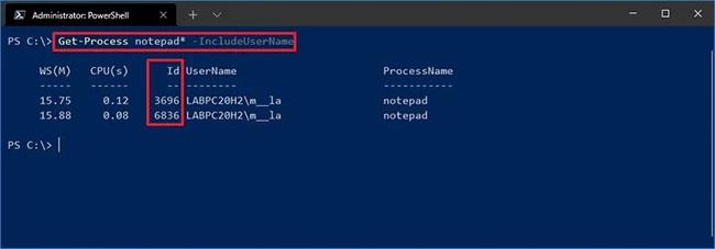 Kaip rasti programos proceso ID sistemoje „Windows 10“.