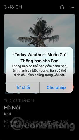 Kā izmantot Today Weather, lai redzētu laika prognozes