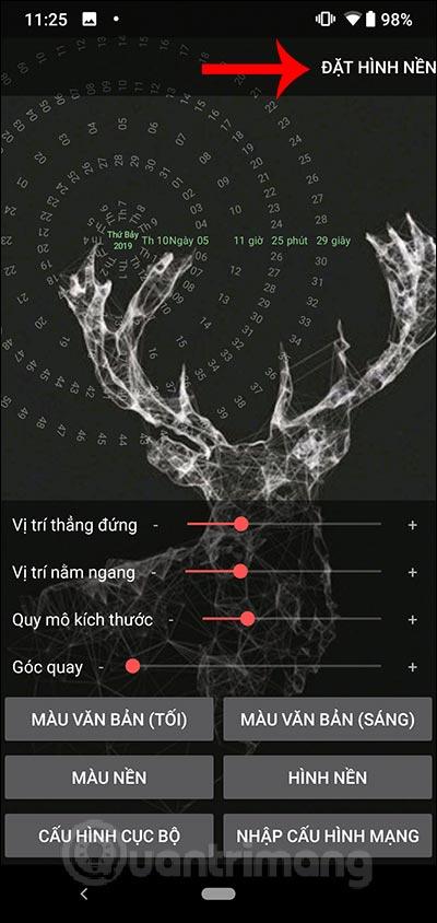 Hur man ställer in dynamisk klocka bakgrundsbild för Android