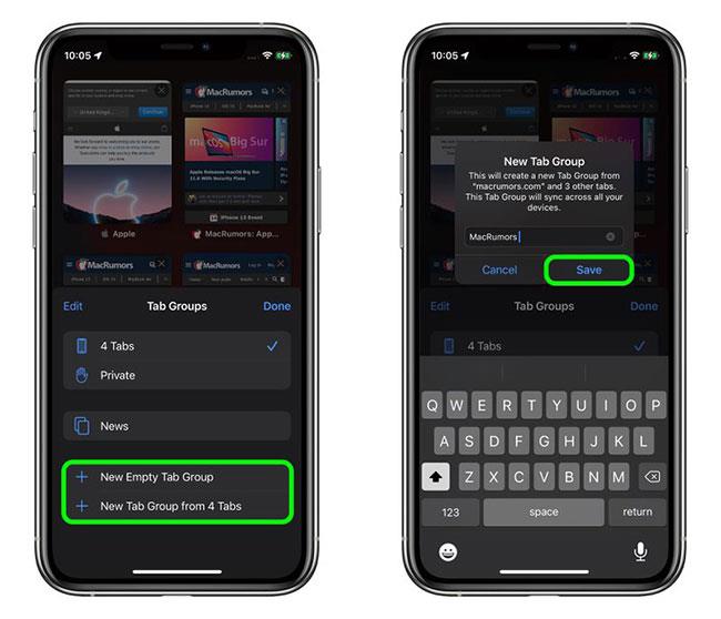 Hur man använder flikgrupper i Safari på iOS 15