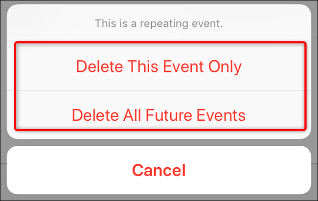Як видалити події календаря на iPhone