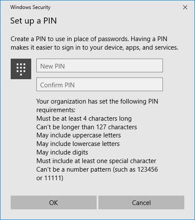 Konfigurer en hjerneskadelig PIN-kode for å logge på Windows 10