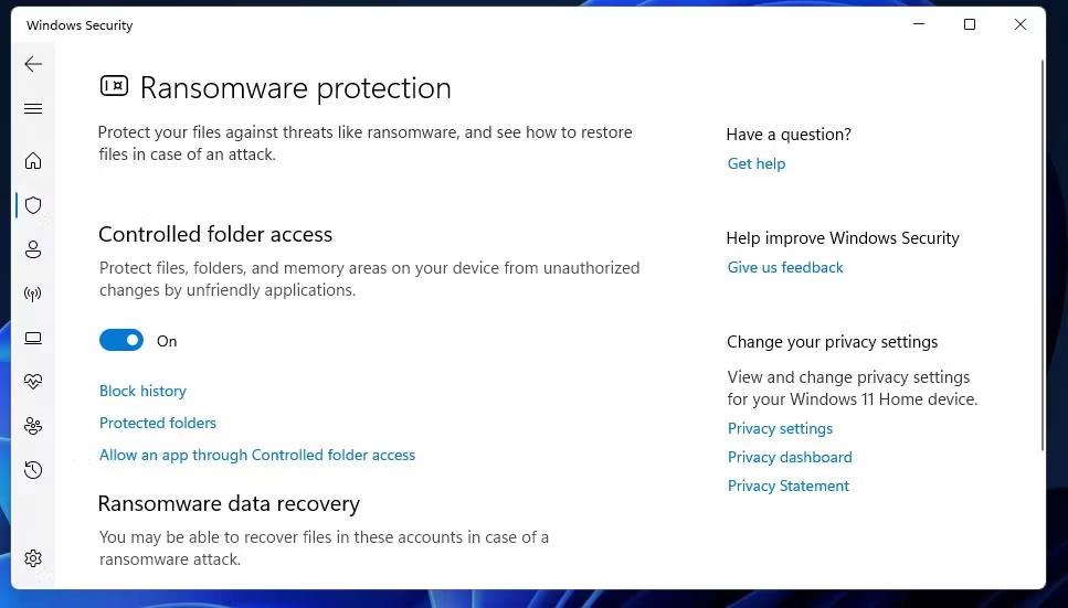 Kako omogućiti Anti-ransomware značajku Controlled Folder Access na Windows 10/11