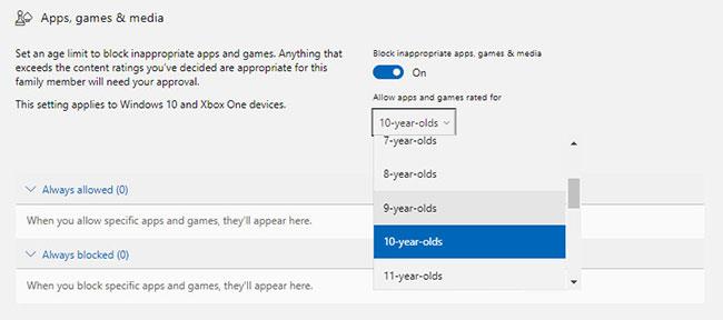 Sådan konfigurerer du forældrekontrol på Windows 10