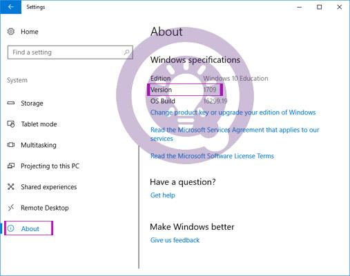 Sådan kontrollerer du, hvilken version af Windows 10, der er installeret på din computer