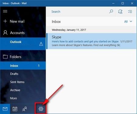 Sådan slår du Windows 10 Mail-indholdseksempelfunktionen fra