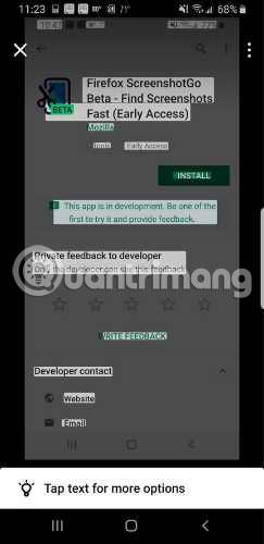 Як користуватися Firefox ScreenshotGo для Android