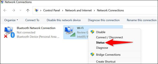 Jak zobrazit heslo aktuálně připojené sítě Wi-Fi v systému Windows 11