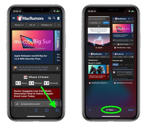 Hur man använder flikgrupper i Safari på iOS 15