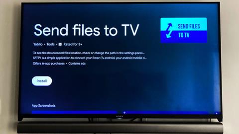 Sovellusten sivulataus Android TV:hen