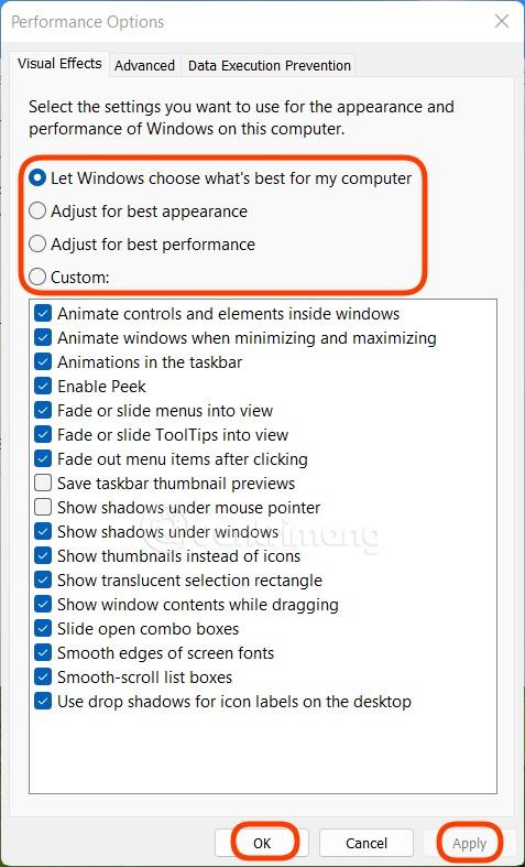 Kaip išjungti visus animacijos efektus sistemoje „Windows 11“, kad būtų išlygintas kompiuteris