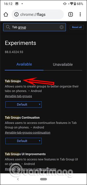 Як увімкнути групи вкладок Chrome групи вкладок Android