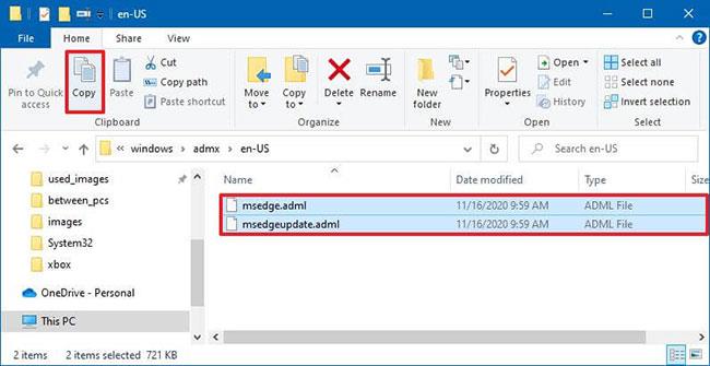 Microsoft Edge Group Policy -mallin asentaminen Windows 10:een