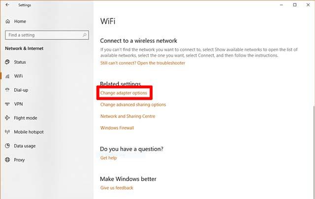 Åtgärda problemet med att visa meddelandet "Inget internet, säker" i Windows 10