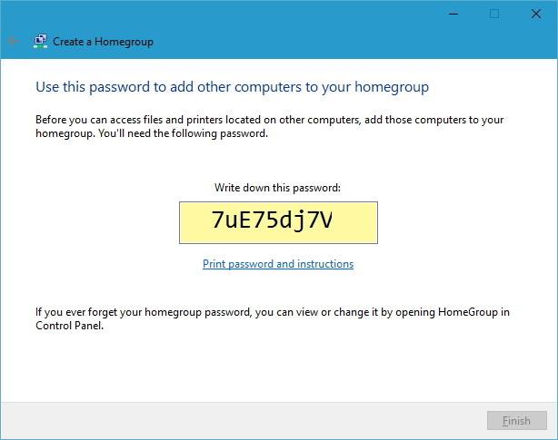 Leiðbeiningar um uppsetningu og umsjón heimahóps á Windows 10