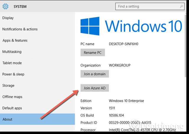 Kā pievienoties Azure Active Directory (ADD) domēnam operētājsistēmā Windows 10
