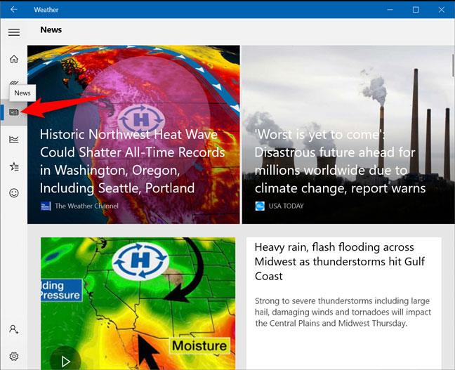 6 věcí, které můžete dělat s aplikací Počasí ve Windows 10