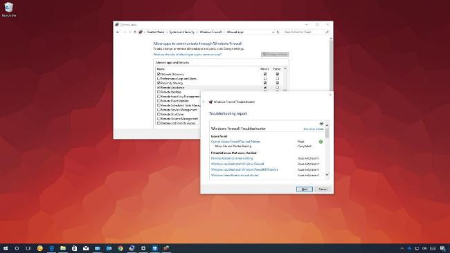 Pokyny pro zacházení a řešení problémů s bránou firewall ve Windows 10