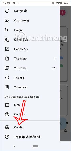 Gmail-ilmoitusten mukauttaminen Androidille