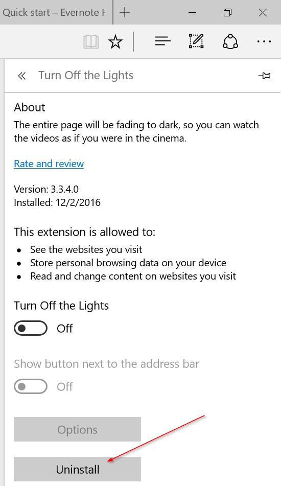 Inaktivera eller avinstallera Edge-webbläsartillägget på Windows 10