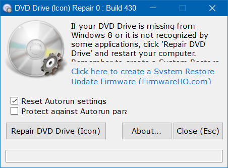 Några sätt att fixa förlorade DVD-enhetsfel i Windows 10