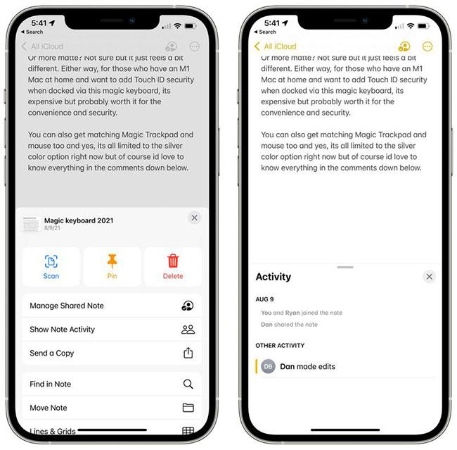 Hvað er nýtt í Notes and Reminders appinu á iOS 15