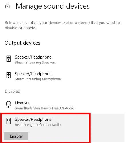 Ret fejl ved ikke at oprette forbindelse til hovedtelefoner i Windows 10