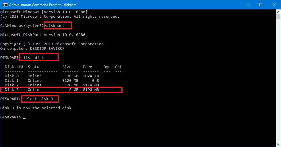 Uporabite DiskPart za formatiranje in čiščenje prenosnih trdih diskov v sistemu Windows 10