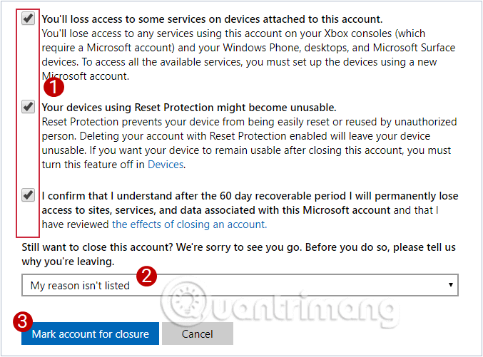 Hvernig á að eyða Microsoft reikningi alveg á Windows 10