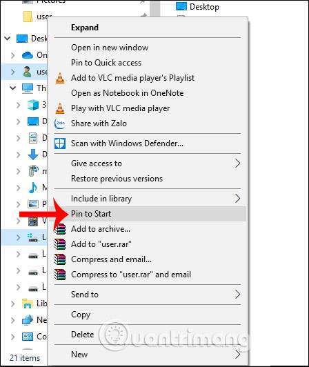 Hogyan lehet gyorsan elérni a User mappát a Windows 10 rendszerben