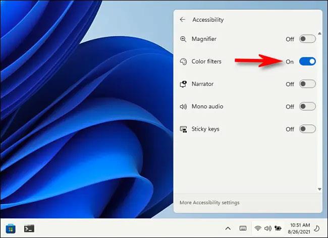 Sådan bruger du farvefiltre i Windows 11