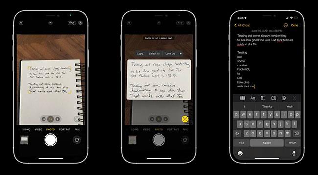 Kā izmantot tiešā teksta OCR operētājsistēmā iOS 15