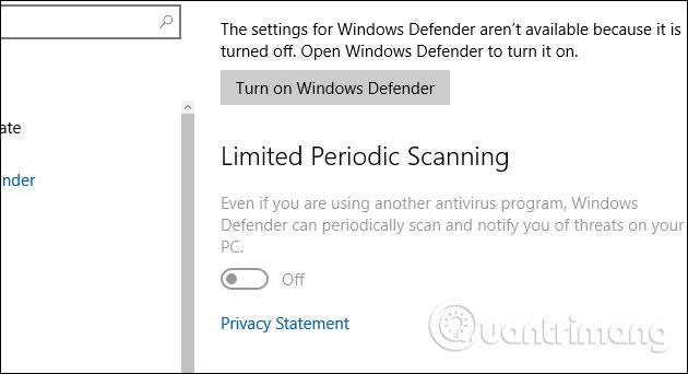 Vypnite program Windows Defender (zabezpečenie systému Windows) v systéme Windows 10, Windows 11