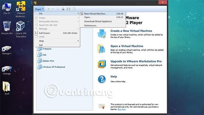 Kako ustvariti virtualni stroj Windows 10 z VMware Player in VirtualBox