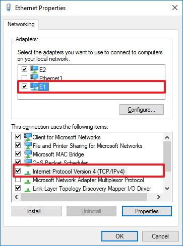 Instruktioner til opsætning og administration af Network Bridge på Windows 10