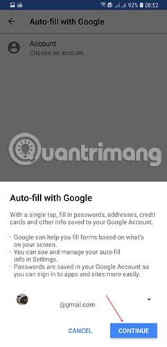 Jak automaticky vyplňovat hesla v systému Android