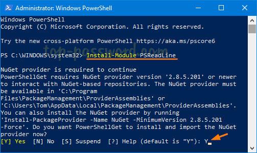 Kā skatīt komandu vēsturi no iepriekšējām PowerShell sesijām operētājsistēmā Windows 10