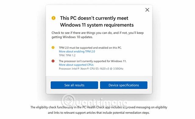 Інструкції щодо використання Windows PC Health Check, перевірте, чи може ваш комп’ютер інсталювати Windows 11 чи ні