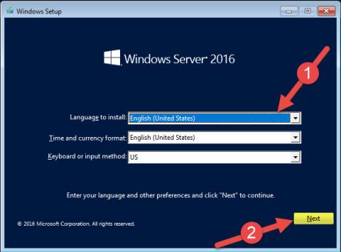 Norādījumi par Windows Server 2016 instalēšanu operētājsistēmā Windows 10