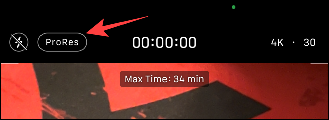 A ProRes videó mód engedélyezése iPhone-on