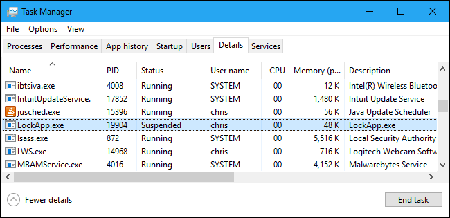 Kaj je LockApp.exe v sistemu Windows 10?