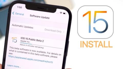 Hur man installerar iOS 15 beta, iOS 15 public beta på iPhone