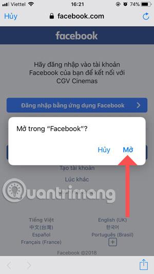 Instruksjoner for registrering av en CGV Cinemas-konto