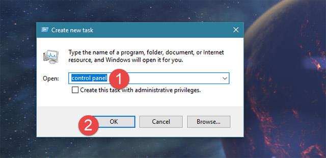 Sådan åbner du Kontrolpanel på Windows 10, 8.1, 7