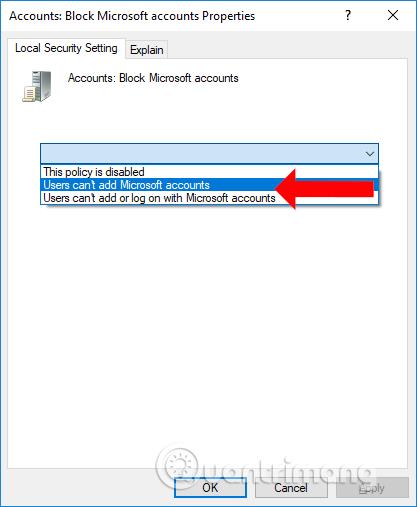 Як заблокувати додавання облікових записів Microsoft до Windows 10