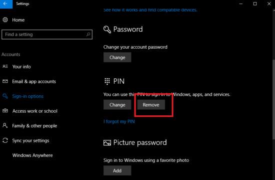 Використовуйте PIN-код для входу в Windows 10