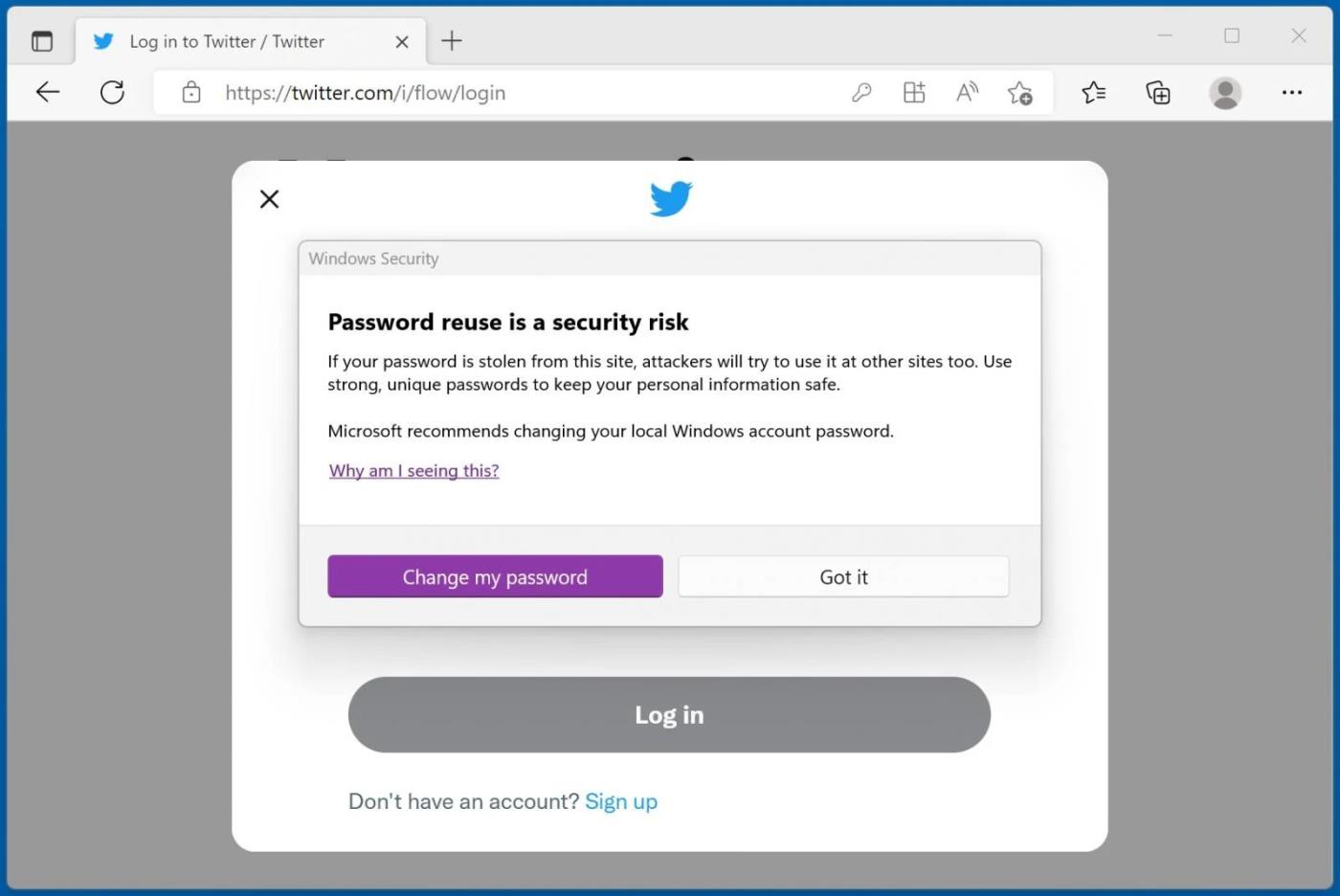 Slik slår du på forbedret phishing-beskyttelse på Windows 11 for å vise advarsler når du skriver inn passord i Notisblokk og nettsteder