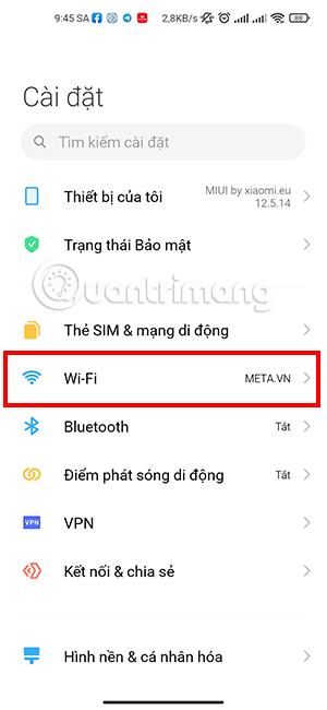 A Wifi-kapcsolati hiba javítása a Xiaomi Mi 11-en